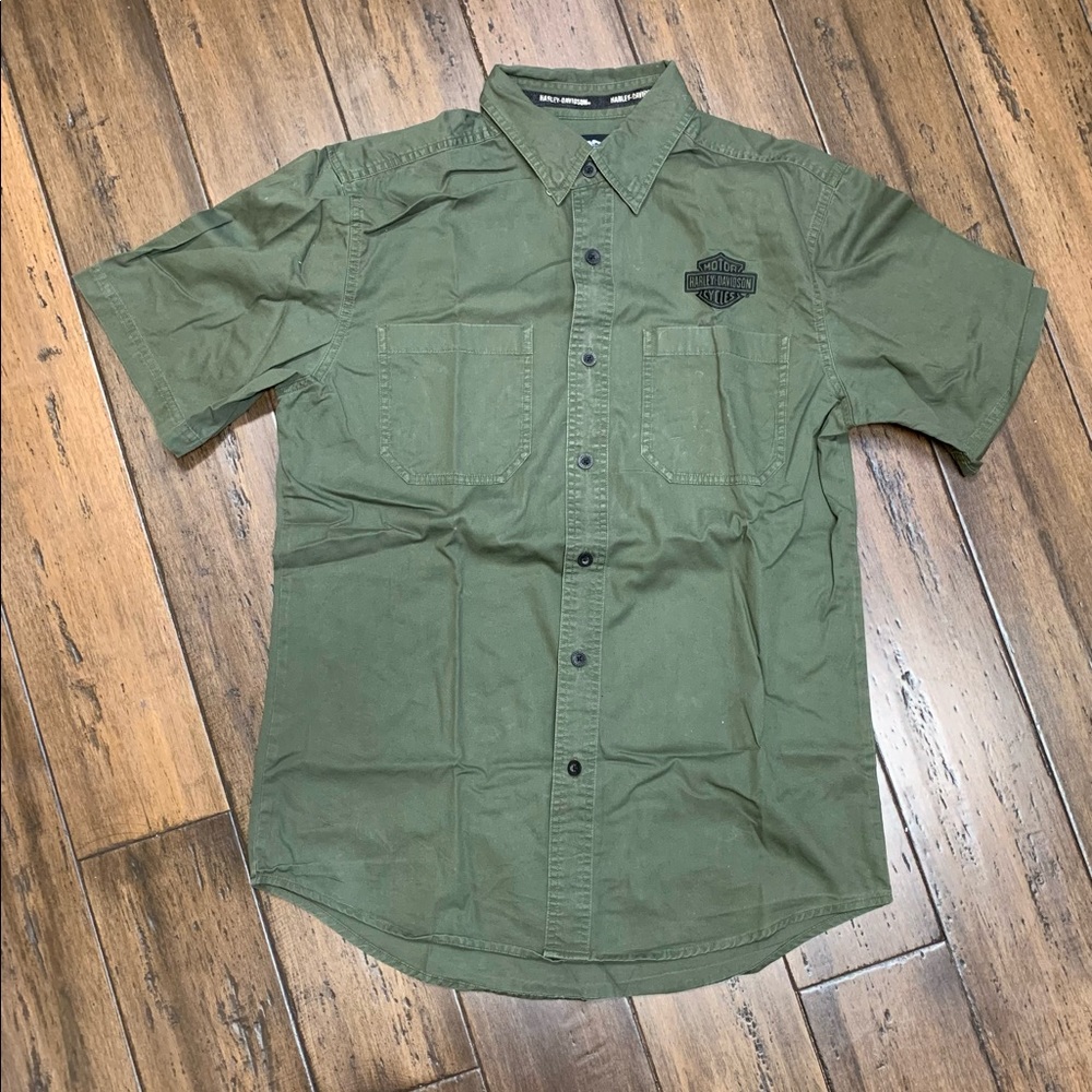 Harley Davidson short sleeve dress shirt